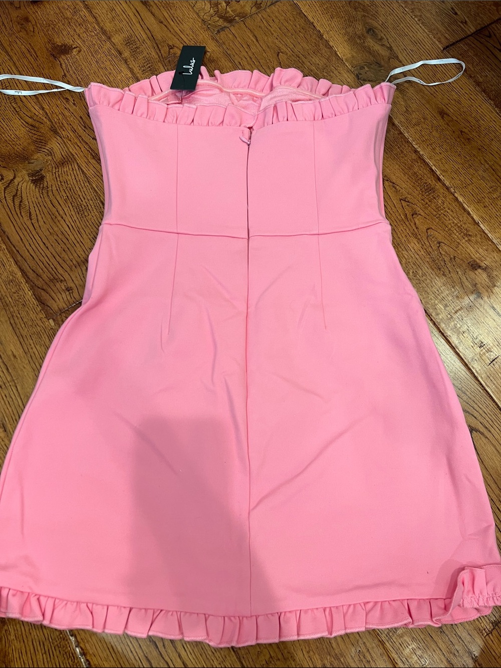 Lulu's Pink Ruffle Mini Dress - Picture 2 of 2